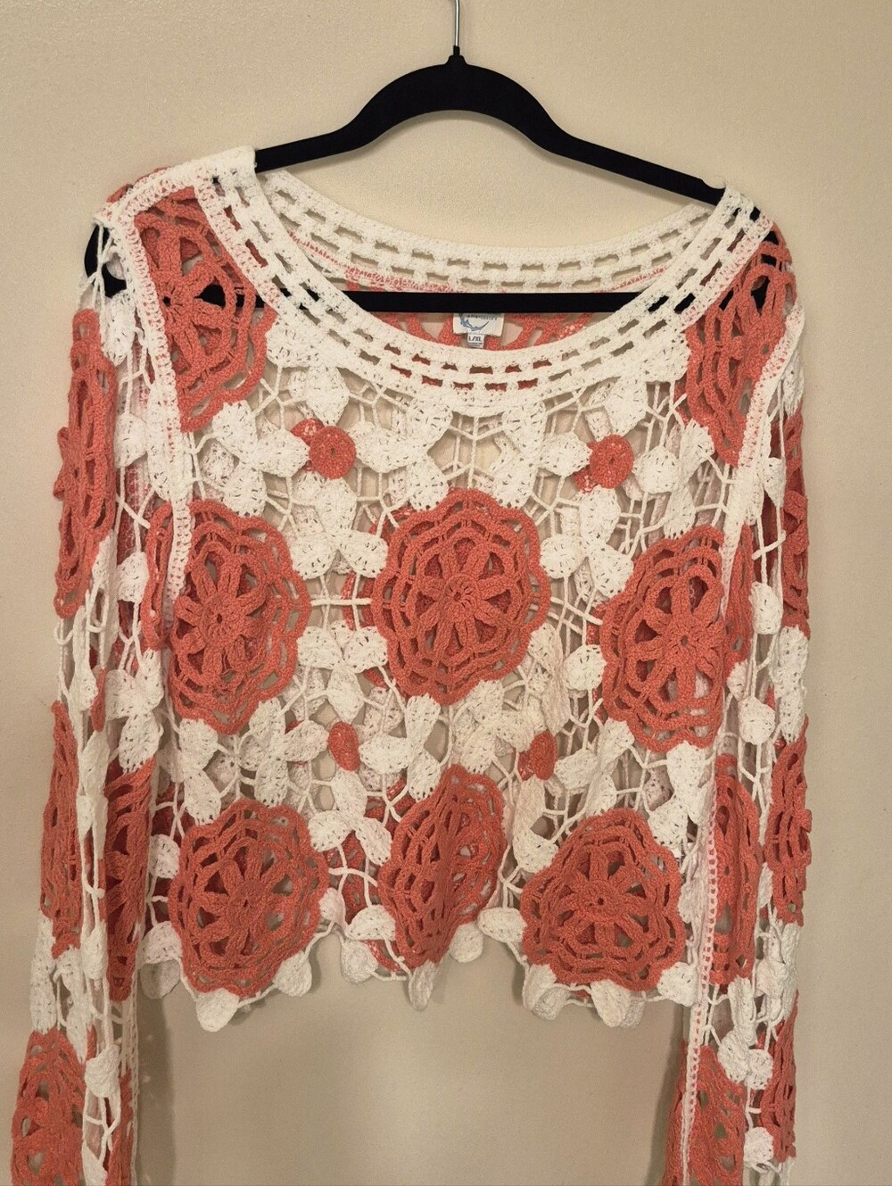 Off White And Pink Long Sleeve